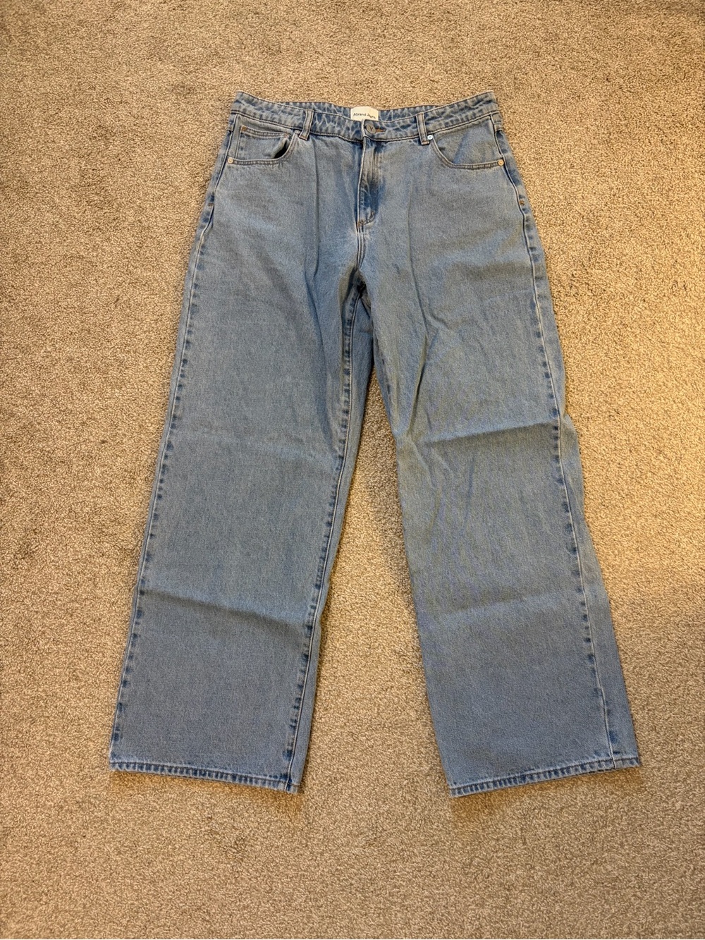 Abrand Light Blue Wide-Leg Jeans